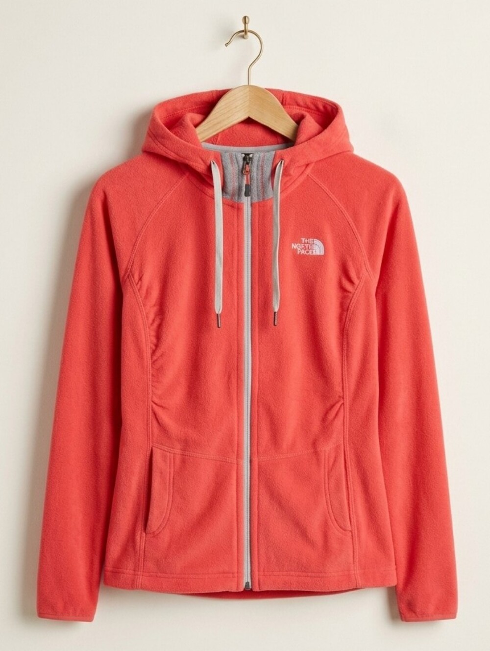 The North Face Full Zip Hooded Fleece Jacket Small